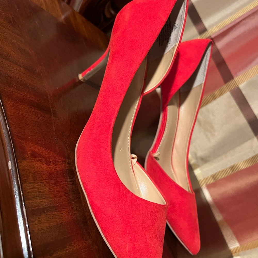Express Vibrant Red Heels